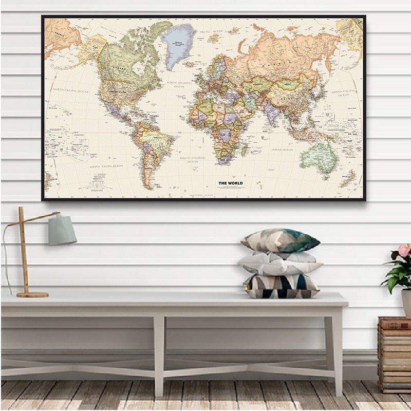 World Map 150x100cm - Sunny Sydney Australia - Famous Outdoor Gear Store